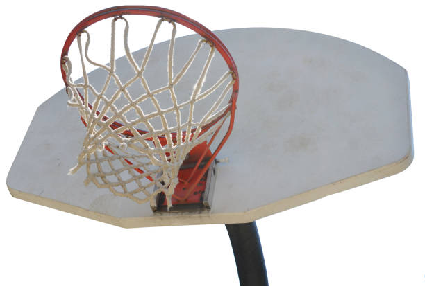 istock A basketball hoop with net 2204908155