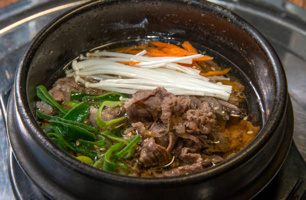 istock Bulgogi stew in the bowl 2204908322
