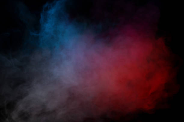 istock Orange and red steam on a black background. 2204931458