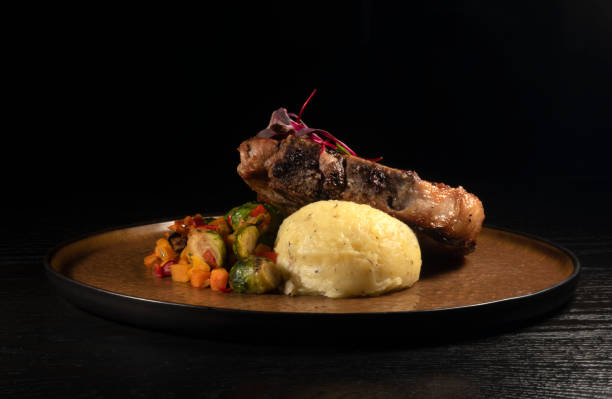 istock Pork Chop and Vegetables Invitation 2204933601