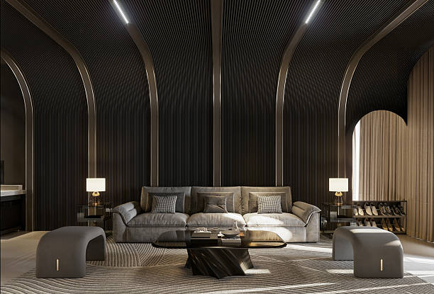 istock 3d render of living room and dining space 2204935114