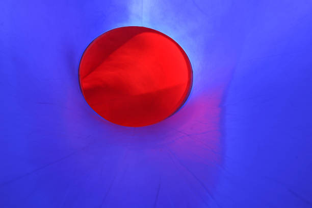 Harmony of red in blue