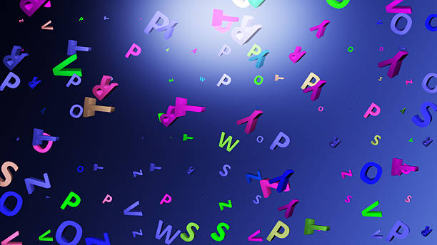istock Abstract Alphabet Background with Colorful Randomly Letters 4K 2204941910