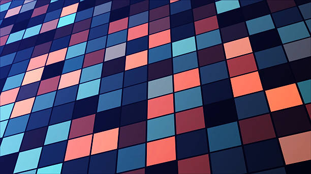 istock Abstract background with  colorful squares, geometric shape, pixel, modern blue mosaic background 2204942482