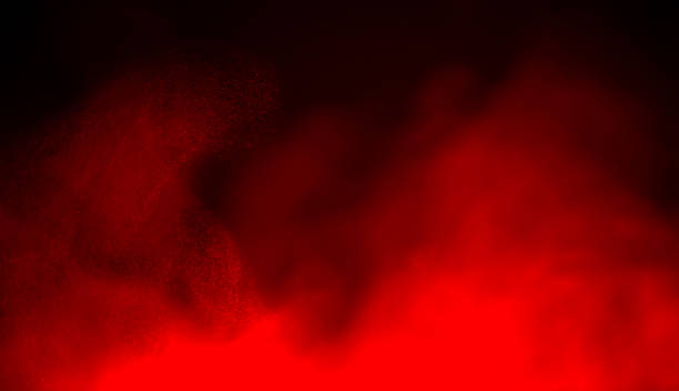 Abstract red gradient fiery smoke swirling background