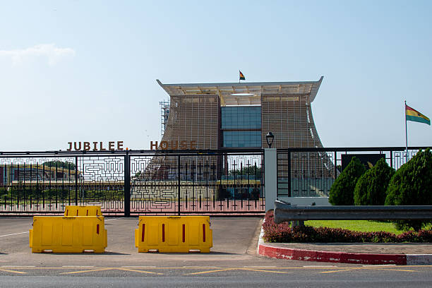 Accra, Ghana - October 23, 2020: The seat of Ghana's presidency, Jubilee House