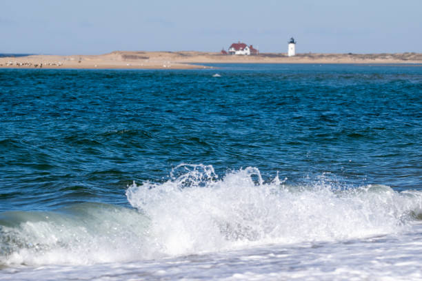 Waves in front of Race Point Lighthouse