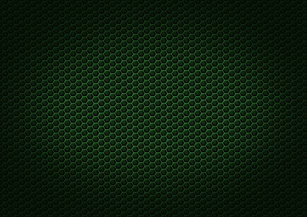 Illustration of a dark and green patterned background with effects