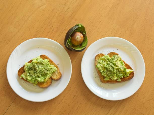 Healthy avocado toast, a trendy and healthy superfood