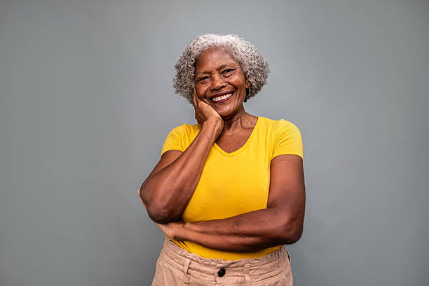 istock Confident Senior Woman Smiling with Warmth and Positivity 2204968703