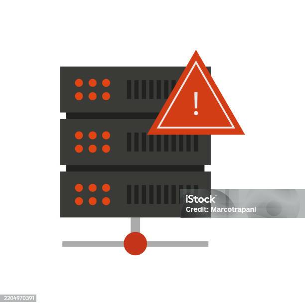 Server Error Stock Illustration - Download Image Now - Below, Broken ...