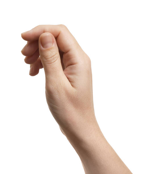 istock Woman showing hand on white background, closeup 2204972972
