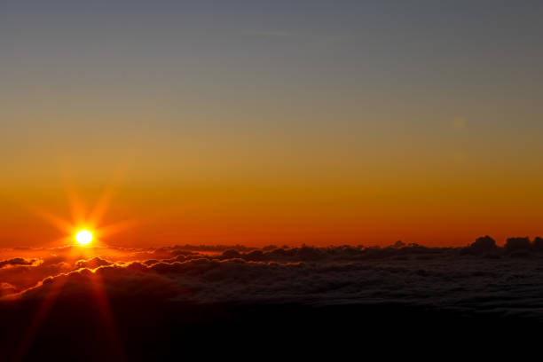 Magnificent sunset at Haleakala in Maui