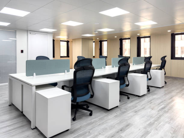 istock Bright interior view of modern business office. 2204983406