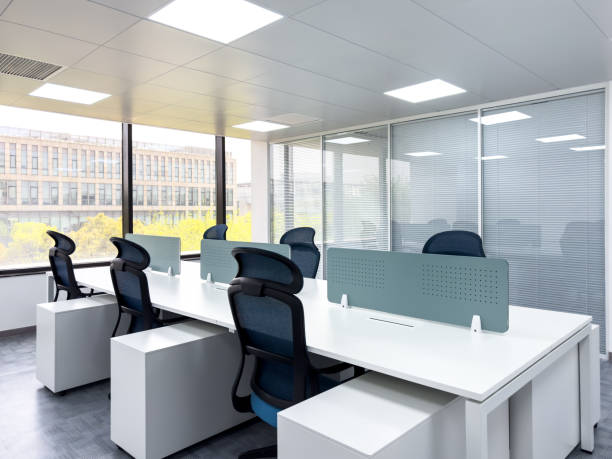istock Bright interior view of modern business office. 2204983407