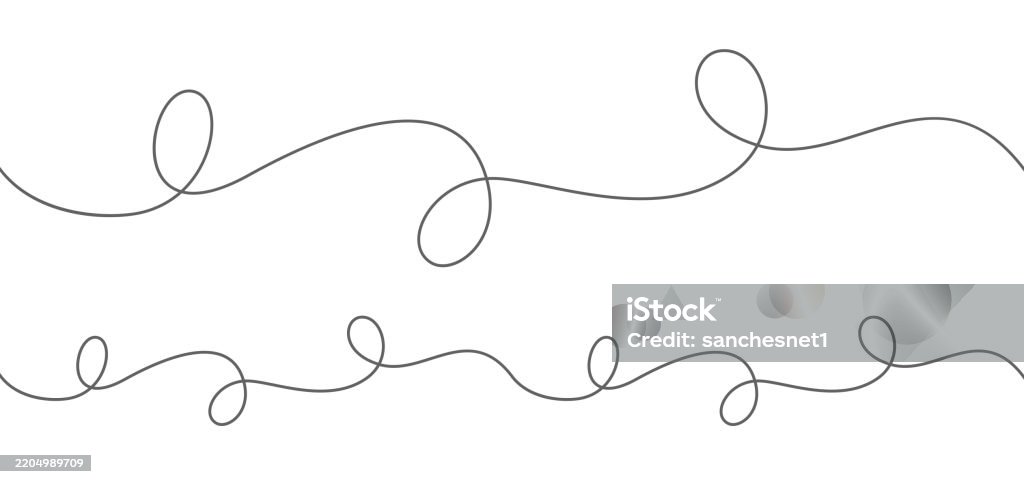 Squiggle Line 4 Stock Illustration - Download Image Now - Abstract ...