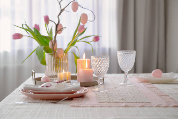 istock Easter pink vintage decor at home 2204992257