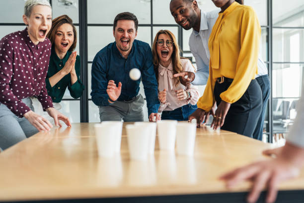 istock Business team Taking a Break with games 2204992491