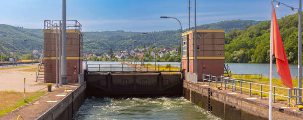 istock Lock gates on the Moselle River, Germany 2204997010