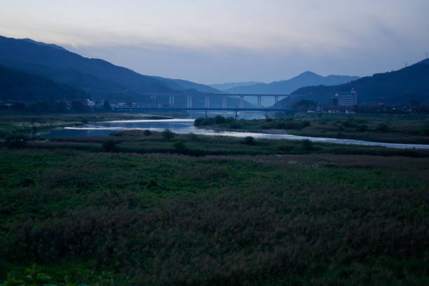 istock Twilight Over the Seomjin River Valley 2204999148