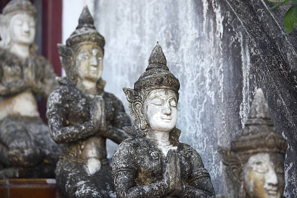 Buddha statue at night