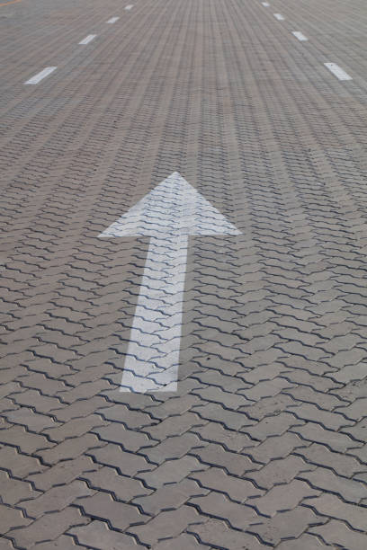 road markings are on the ground