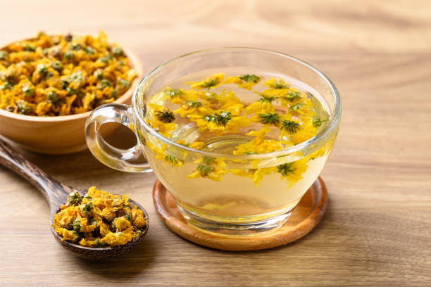 istock Chrysanthemum tea, Healthy herbal drink 2205012980
