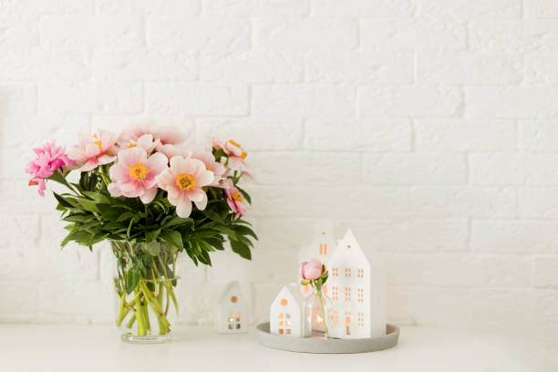 istock Soft Salmon Saucer peonies 2205019373
