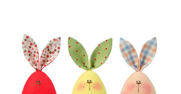 istock Easter bunnies isolated on white background 2205022052