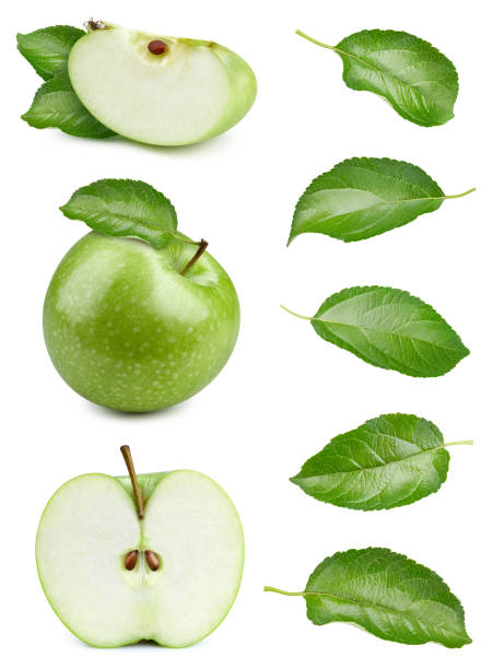 istock Green apple isolated on white background 2205026981
