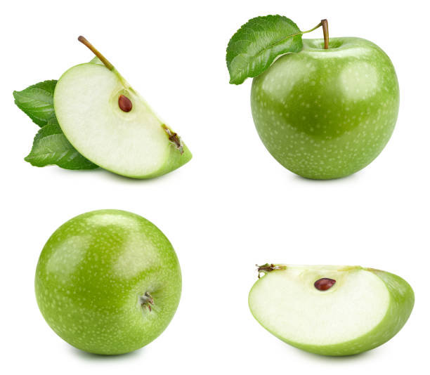 istock Green apple isolated on white background 2205027795