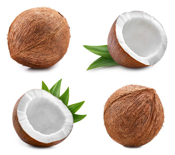 istock Coconut isolated on white backgroundCoconut isolated on white background 2205028526