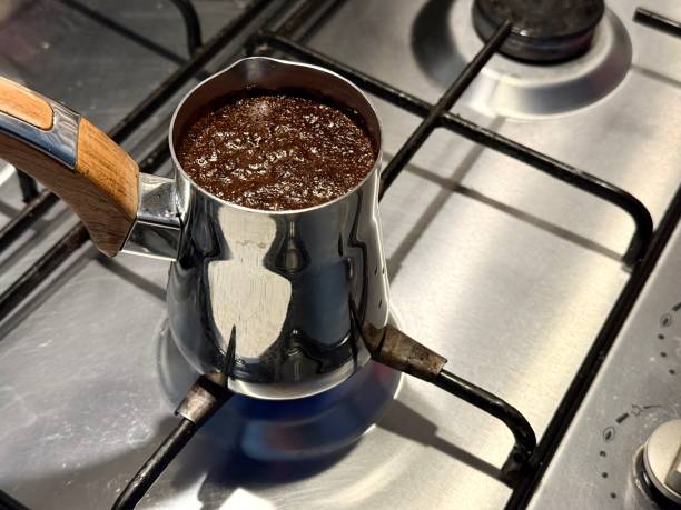 istock Coffee is cooked on the stove 2205028931