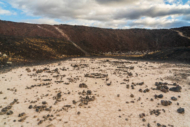 Inside the Hole of Amboy Crater