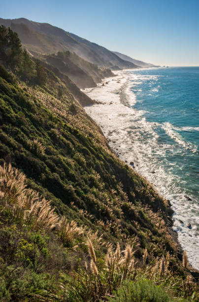 istock Hilly Forests and Vista at Big Sur 2205033830