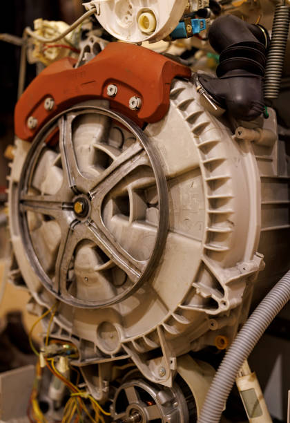 istock Automatic washing machine repair, washing machine maintenance, washing machine repair and replacement concept . 2205035514