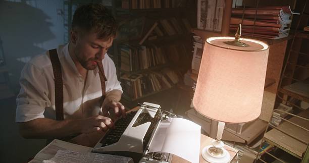 istock A Writer At Work Within An Inviting Vintage Library Atmosphere Filled With Books And Ideas 2205035553