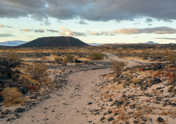 California's Amboy Crater on a Summer Day