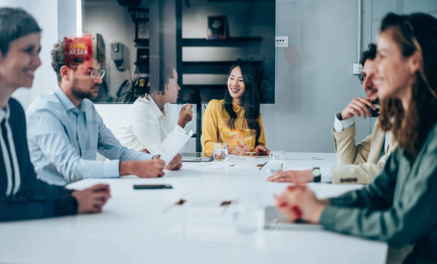 istock Business persons on meeting in the office. 2205045655