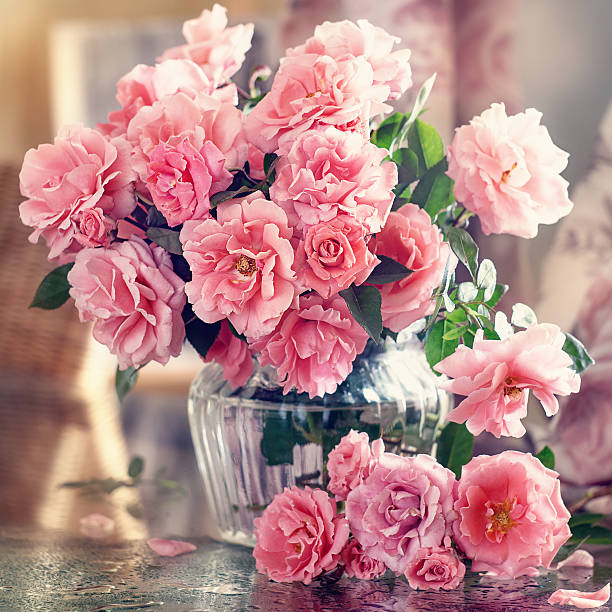 istock Bright bouquet of a beautiful tea roses . Soft focus. 2205050586