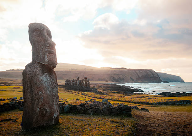 istock Easter Island Moai at Sunrise 2205051867