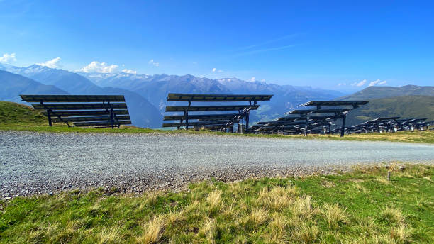 istock Solar panels on the Wildkogel mountain. Austrian Alps, Europe. 2205053942