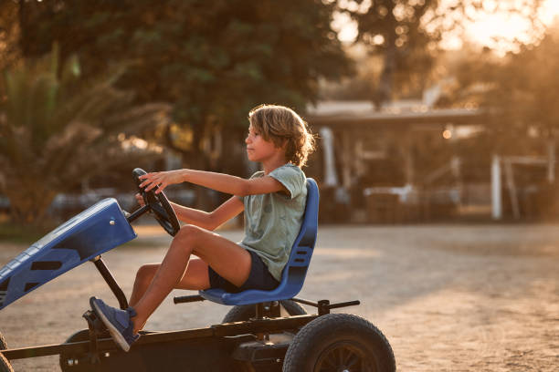 istock Enjoyable drive during sunset on the beach 2205054139
