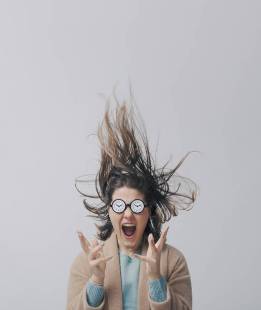 istock Stressed woman struggling with deadlines 2205054753