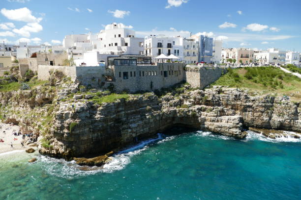 istock Cliffs of Polignano a Mare, Puglia, Italy 2205056076