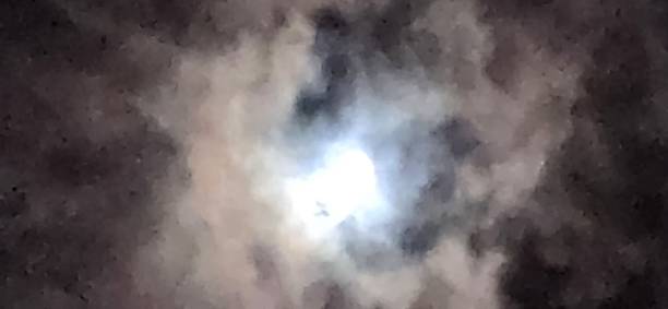 Free Stock Photo of Full Moon Peeking Through Clouds | Download Free ...
