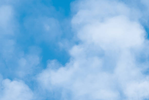istock Sky blue with soft fluffy white cloud for Summer background,Nature clear sky with cloudy scattered throughout in sunny spring.Sky landscape a gloomy dramatic vivid cyan in climate of environment day 2205062972