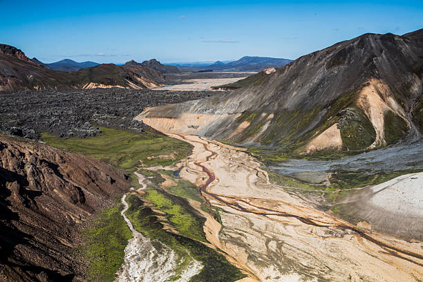 Colorful mountains at the Landmannalaugar National Park in Iceland