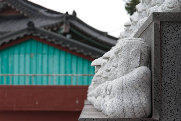 istock monk statue in the Buddhist temple 2205084772