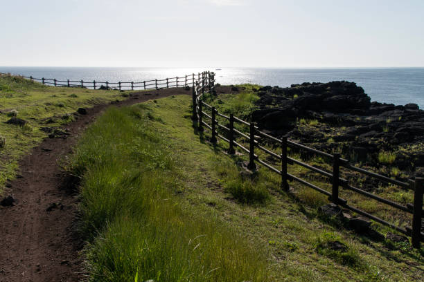 istock footpath on the island with the shiny sea 2205088200